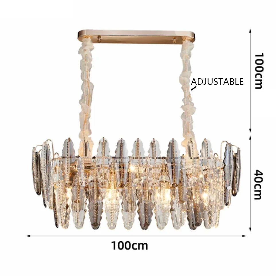 Afralia™ LED Leaf Chandelier: Modern Living Room Decor Lighting for Duplex Rotating Stairs