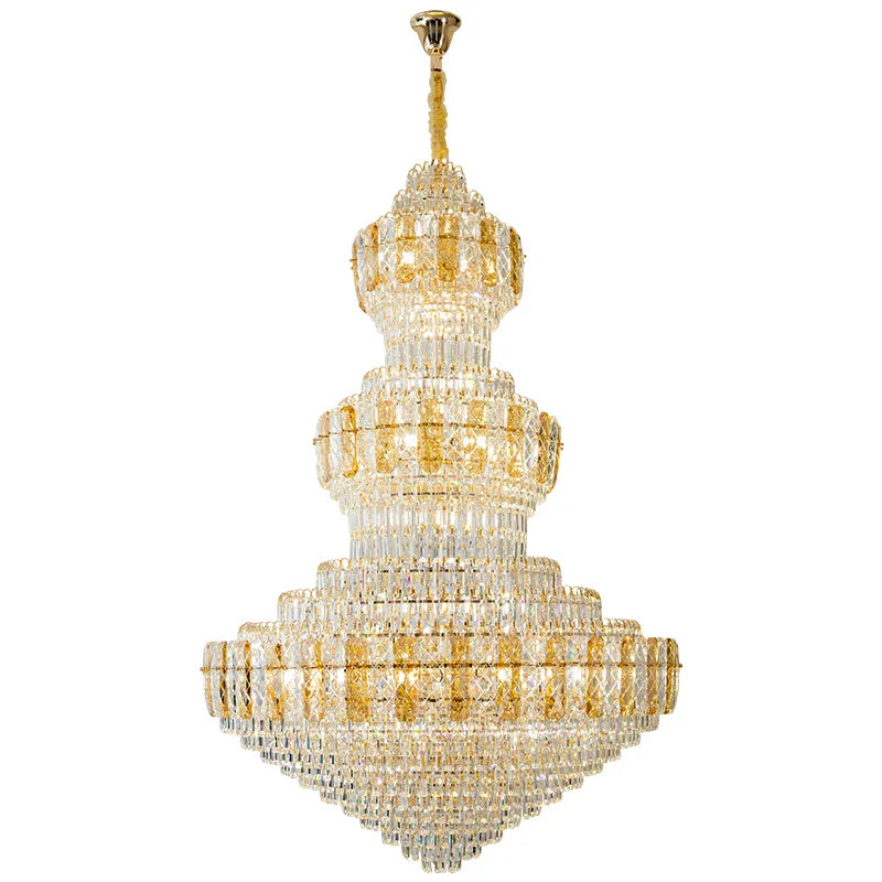 Afralia™ Crystal Duplex Headlight in Luxury European Style for Living Room & Hotel Lobby