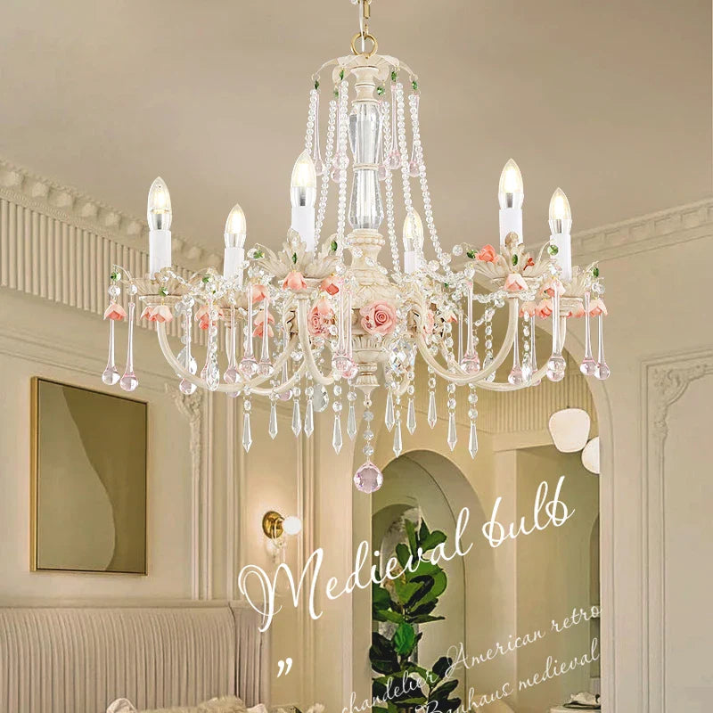 Afralia™ Crystal Chandelier: Elegant French Light Luxury Candle Design for Romantic Living and Dining Rooms