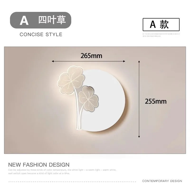 Afralia™ Luxury LED Wall Lamp for Bedroom and Living Room - Creative Acrylic Design