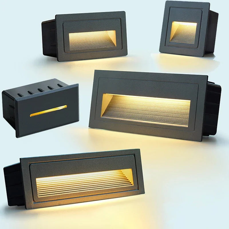 Afralia™ LED Embedded Wall Light for Outdoor Step&Stair, IP65 Waterproof Recessed Wall Lamp