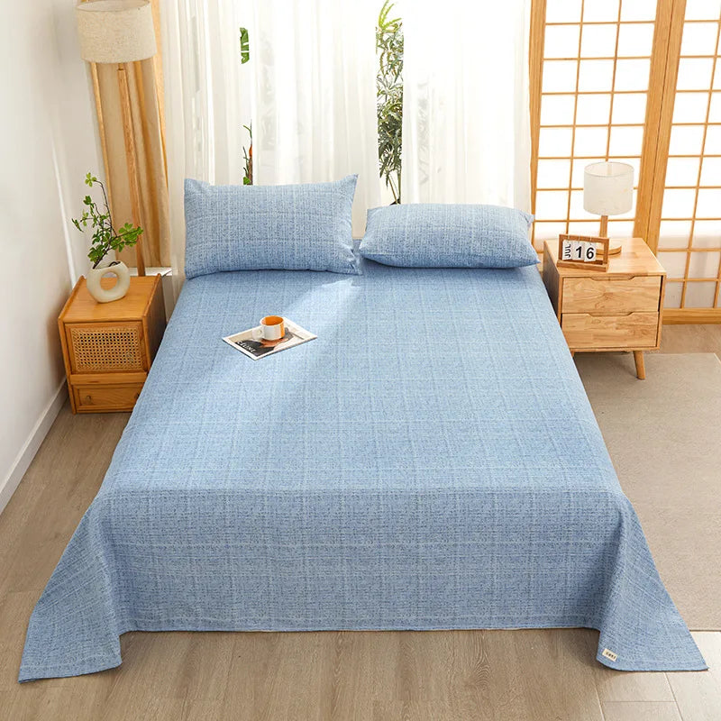 Afralia™ Cartoon Printed Cotton Bedspread | Queen King | Durable Coarse Cloth | All Seasons