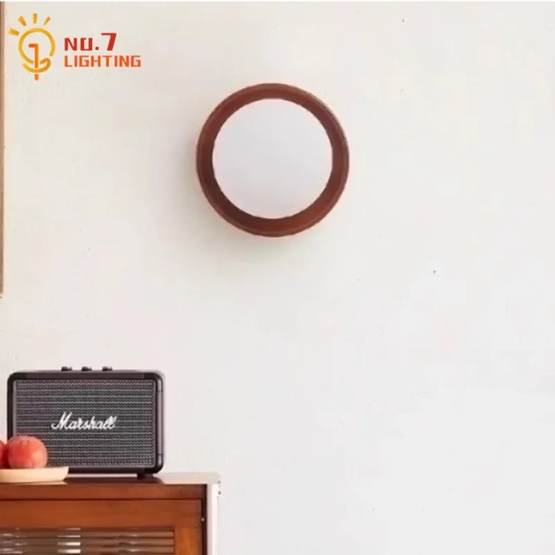Afralia™ Cream Wind Dumplings LED Wall Light for Home Decor