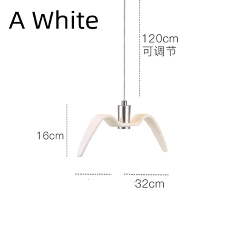 Afralia™ Seagull Nordic Bird Resin Pendant Light for Living Room, Dining, Bedroom