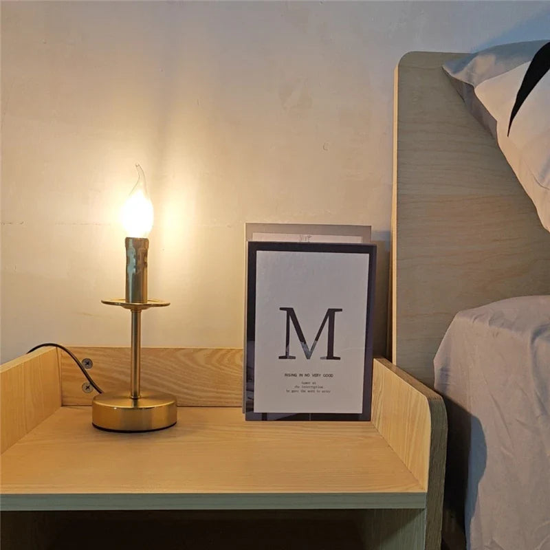 Afralia™ Industrial Retro Candle Floor Lamp for Living Room Bedroom Study