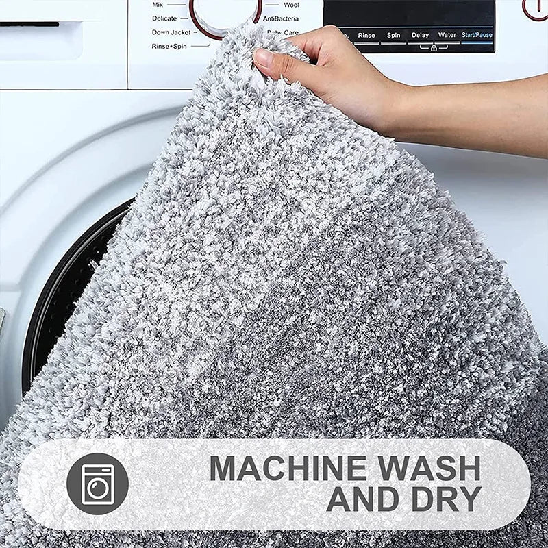 Afralia™ Gradient Color Thick Bath Carpet: Super Absorbent, Anti-slip Bathroom Rugs