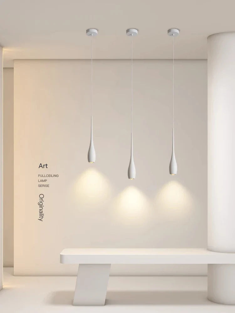 Afralia™ Long Tube LED Pendant Light for Bedside, Dining Room, Bar - Modern Minimalist Design