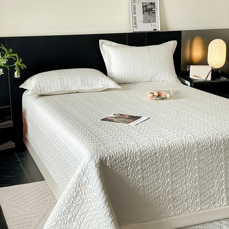 Afralia™ Soft Lyocell Eucalyptus Fiber Bedspread Quilted Coverlet - Summer Cool Mat