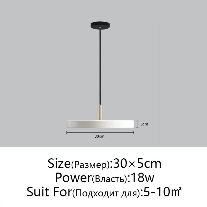 Afralia™ UFO Metal LED Pendant Light - Modern Art Design, Round Hanging Lamp for Home Decor