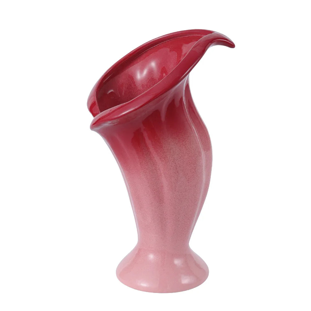 Afralia™ Calla Lily Gradient Ceramic Vase Handicrafts Home Decoration
