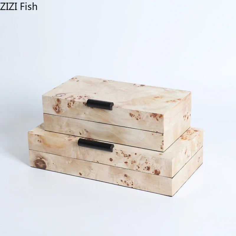 Afralia™ Minimalist Wood Jewelry Box & Cosmetic Jar for Elegant Jewelry Storage