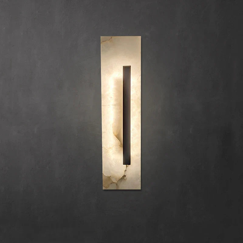 Afralia™ Marble LED Wall Lamp High-End Home Decor Sconce for Living Room, Bedroom, Hallway