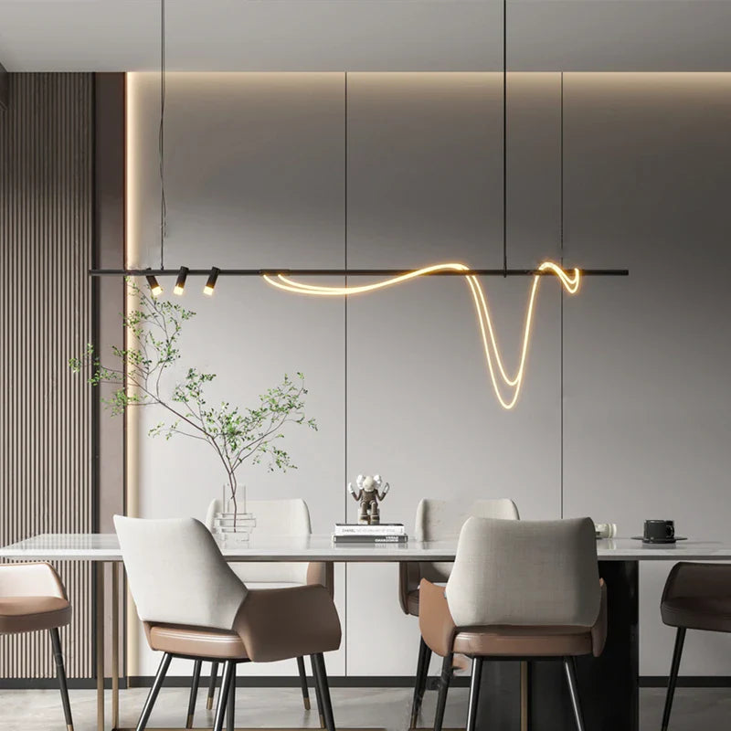 Afralia™ Gold Chrome Dimmable LED Ceiling Chandelier: Modern Luxury Pendant Light for Entryway