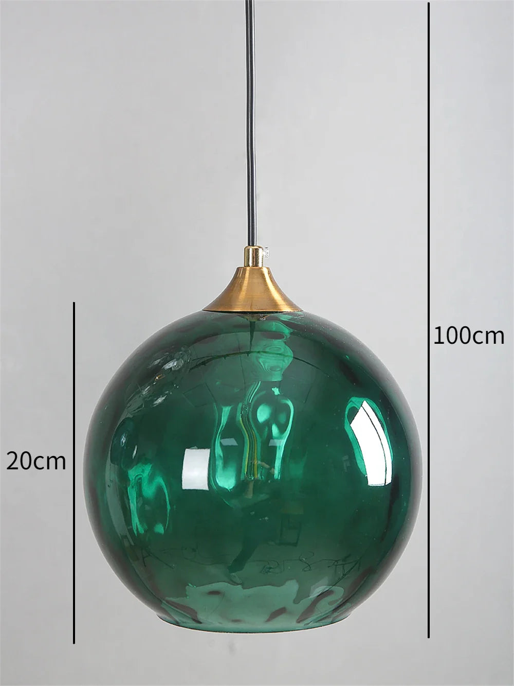 Afralia™ Glass Ball Pendant LED Chandelier for Bedroom Dining Room Kitchen