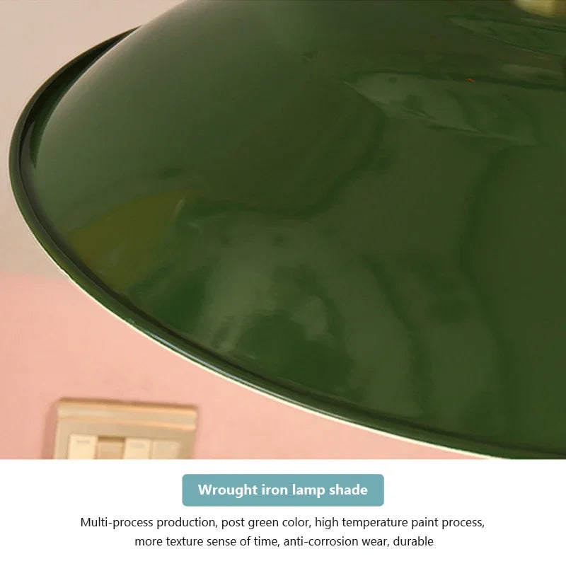 Afralia™ Vintage Iron Pendant Light for Rustic Kitchen Island - Industrial Style LED Chandelier