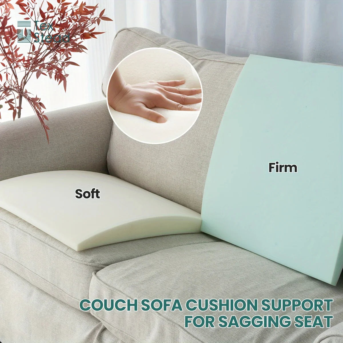Afralia™ Sofa Cushion Support | Firm (25D/40D) Design for Sagging Seat Repair | Arched Furniture Seat Fix