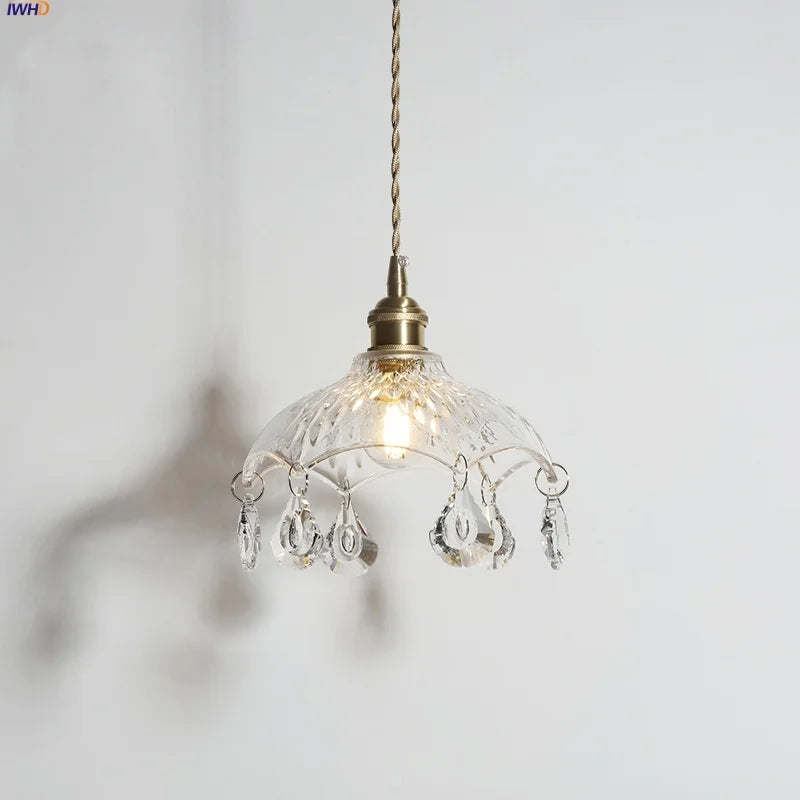 Afralia™ Modern Luxury LED Glass Pendant Lights Adjustable Indoor Home Decor Hang Lamp