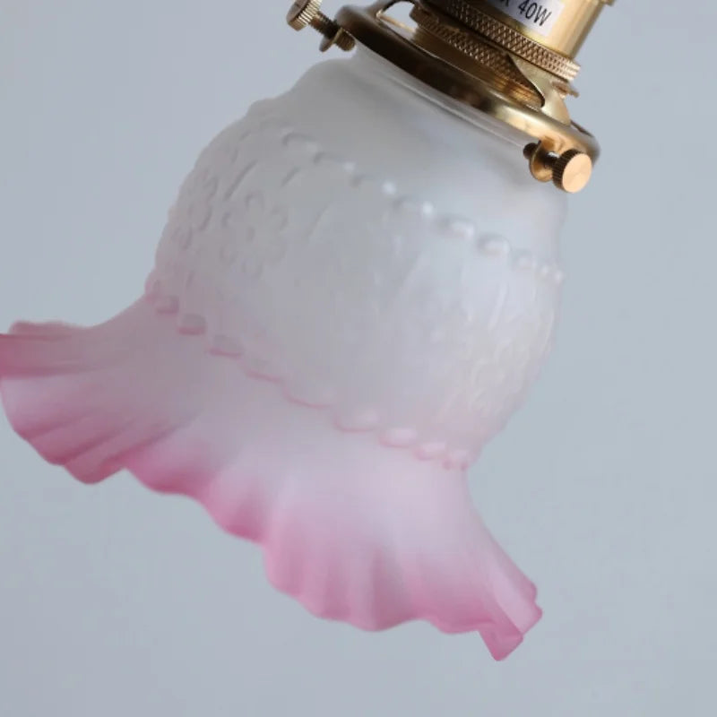 Afralia™ Flower Glass LED Pendant Lights - Modern Nordic Style for Home Decor