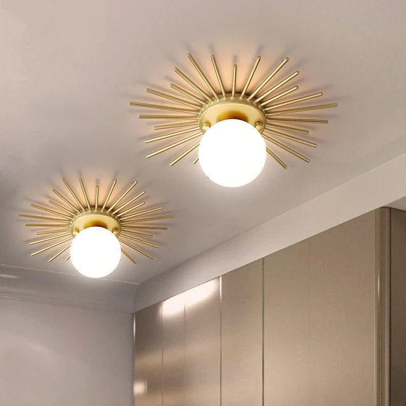 Afralia™ LED Ceiling Lights: Modern Nordic Home Hallway Lighting for Locker Room Decor