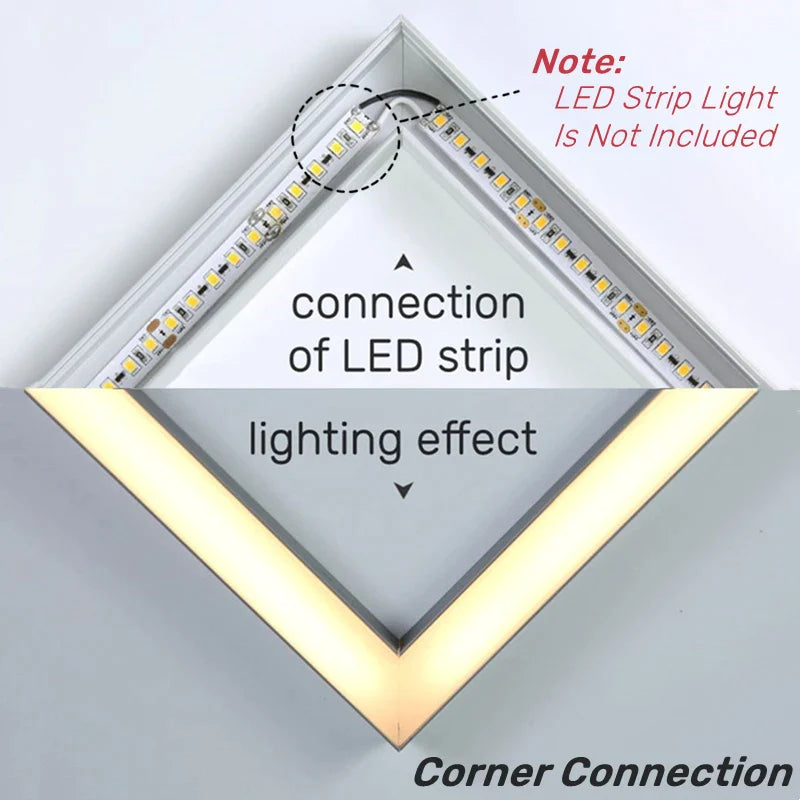 Afralia™ U-Shaped LED Aluminum Profile for 5050 5630 Strip Light with Black/Milky Cover