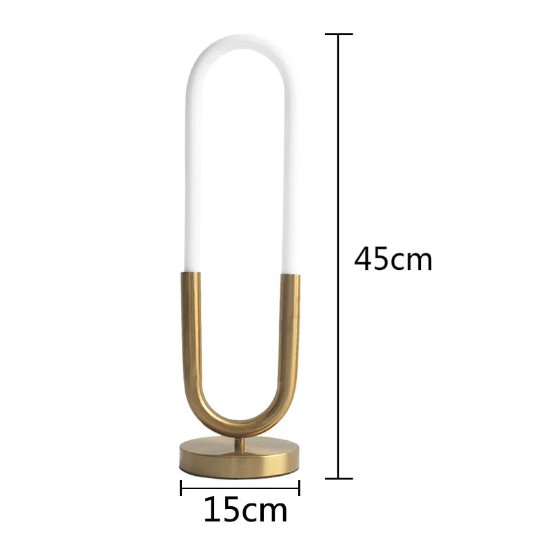 Afralia™ LED Desk Lamp: White Silicone Tube Table Light for Bedroom, Hotel, Home