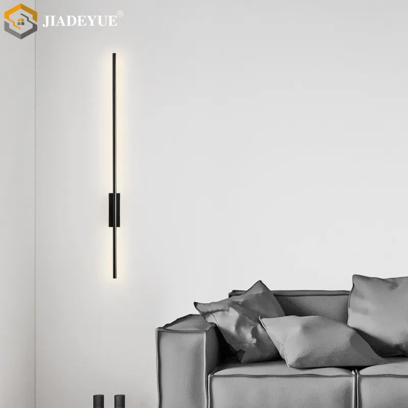 Afralia™ LED Strip Copper Wall Lamp for Living Room Bedroom Corridor Hallway