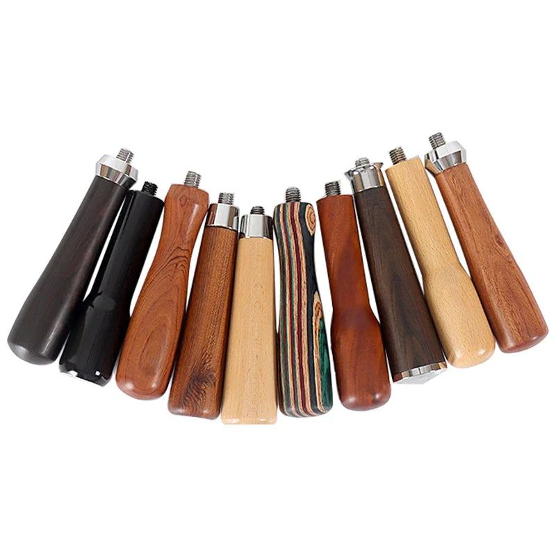 Afralia™ Wooden Handle M10 Filter Holder Espresso Barista Tool