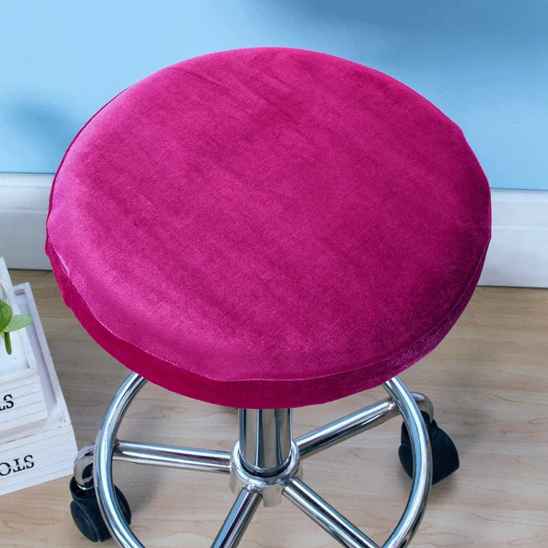 Afralia™ Fleece Stool Cover: Elastic, Removable, Stretch Seat Protector