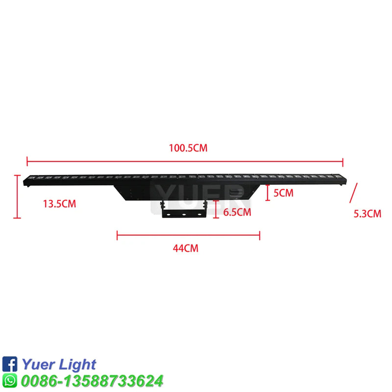 Afralia™ LED Beam Wash Wall Light RGB DJ Disco Stage Strobe Effect