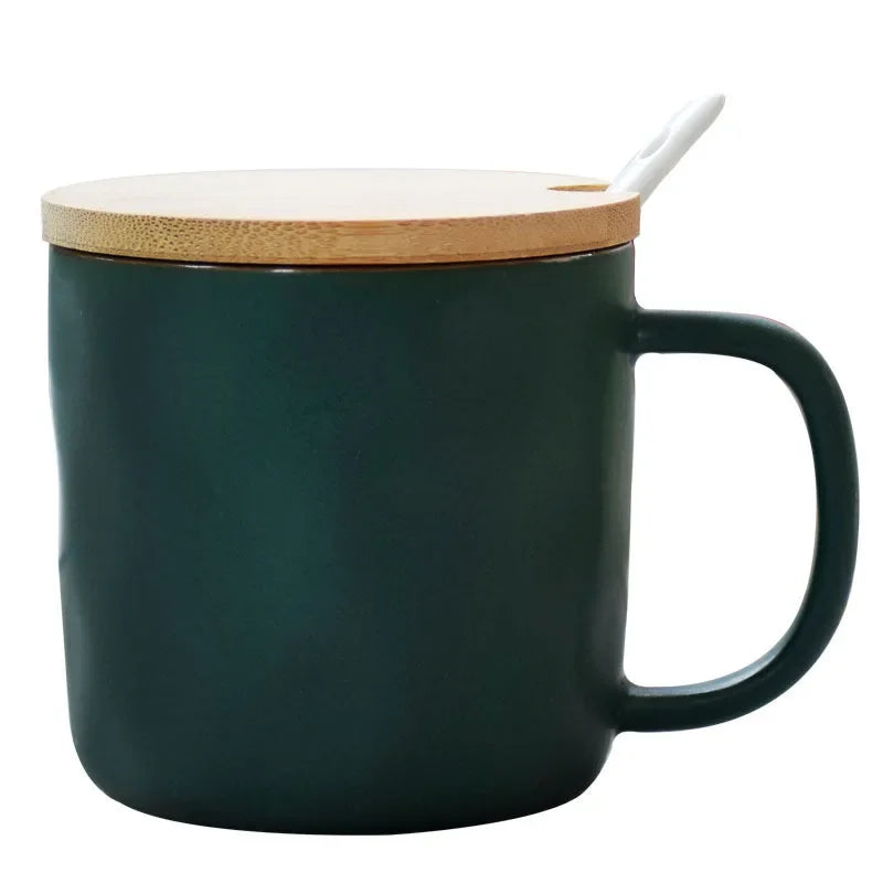 Afralia™ Macaron Color Porcelain Coffee Mug Set - Good-looking Drinkware for Personalized Gifting