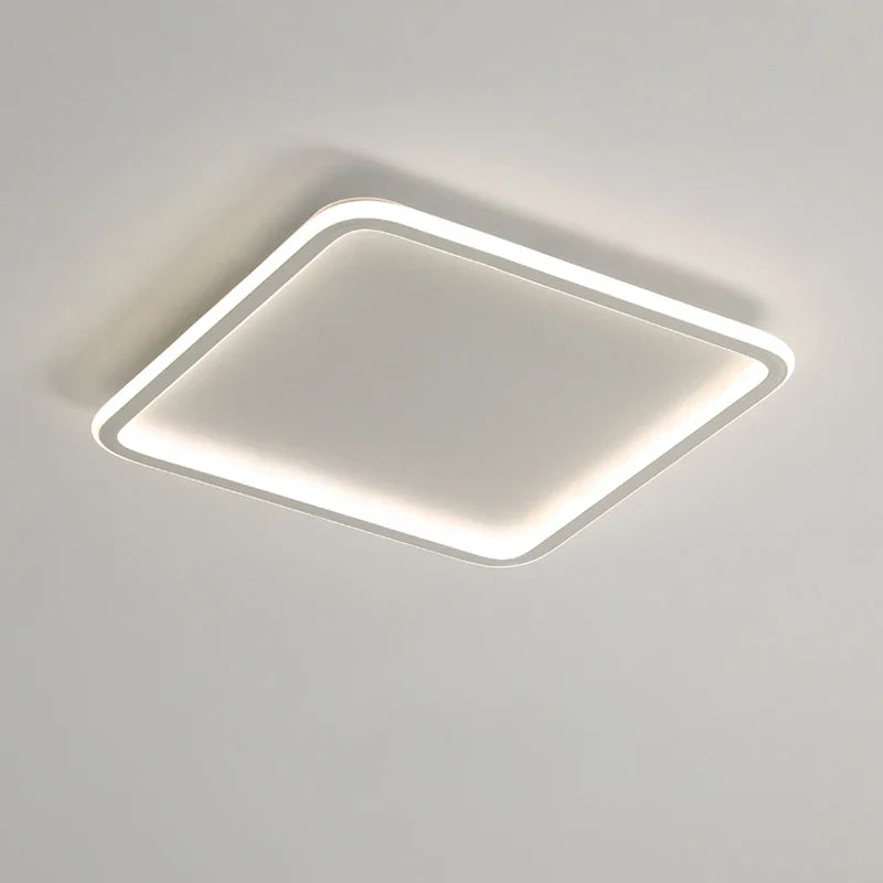 Afralia™ Square Panel LED Ceiling Light for Modern Living Room, Bedroom, and Balcony