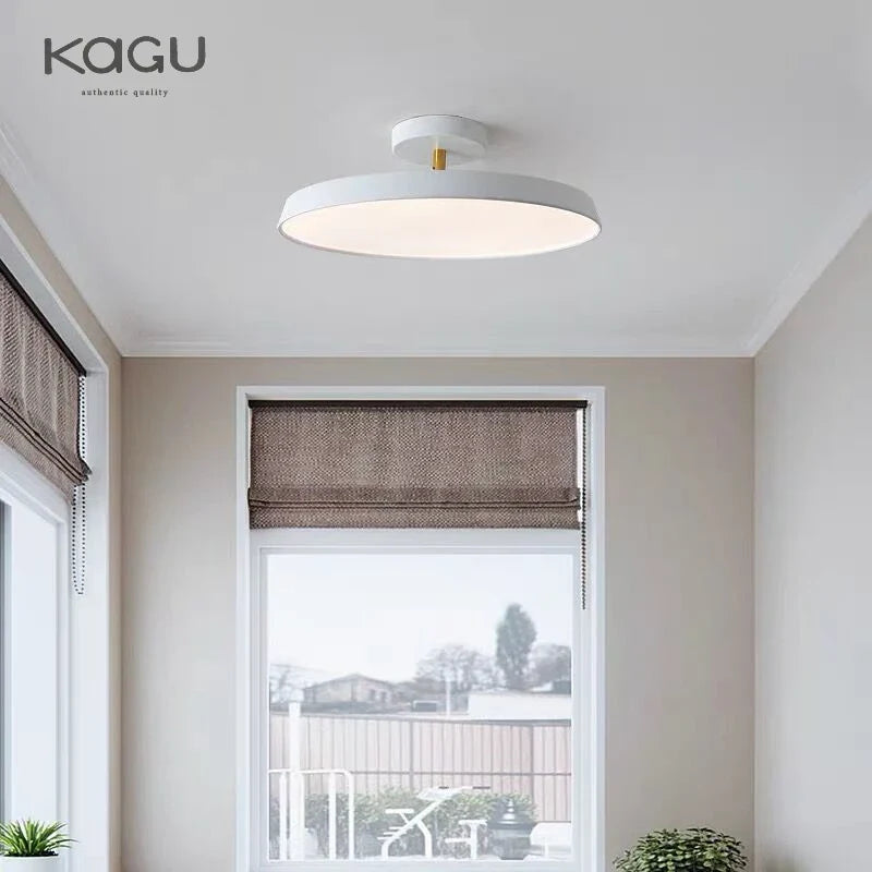 Afralia™ Nordic Minimalist LED Ceiling Lamp, Dimmable Modern Chandelier for Bedroom & Kitchen