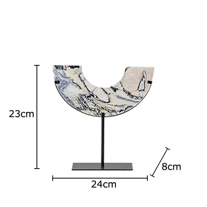 Afralia™ Marble Sculpture Desk Decoration Modern Crafts Home Room Aesthetics Decor