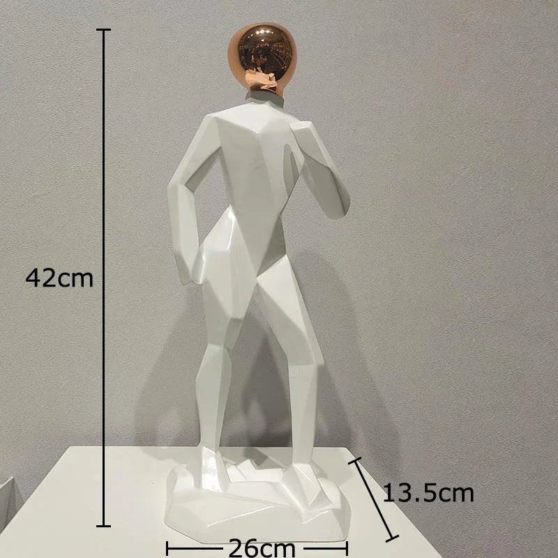 Afralia™ Abstract Resin Sculpture Room Decoration Set