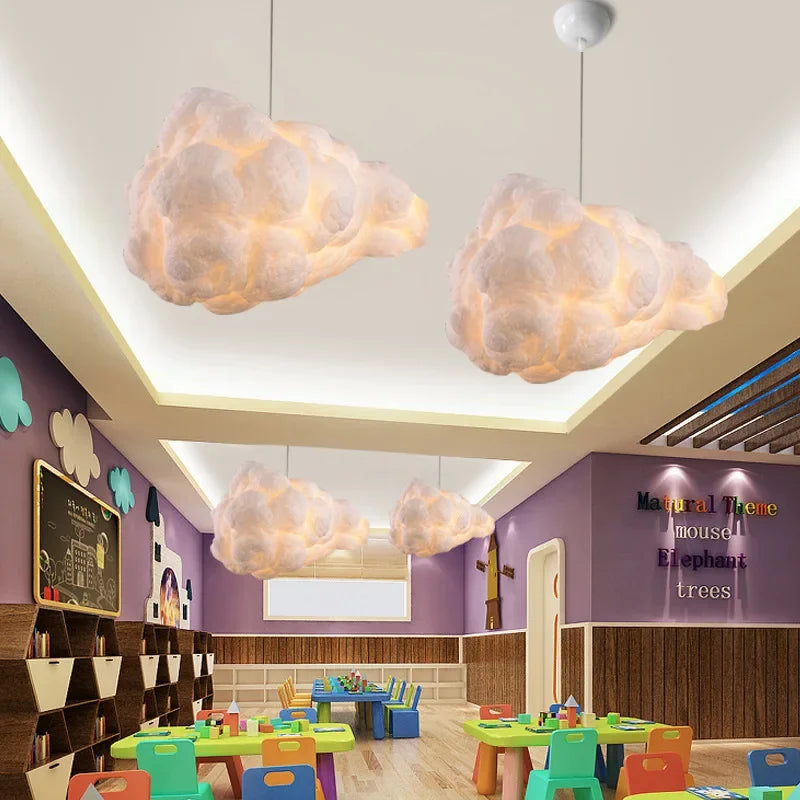 Afralia™ Cloud Chandelier Pendant Light for Dining Room & Kitchen Island