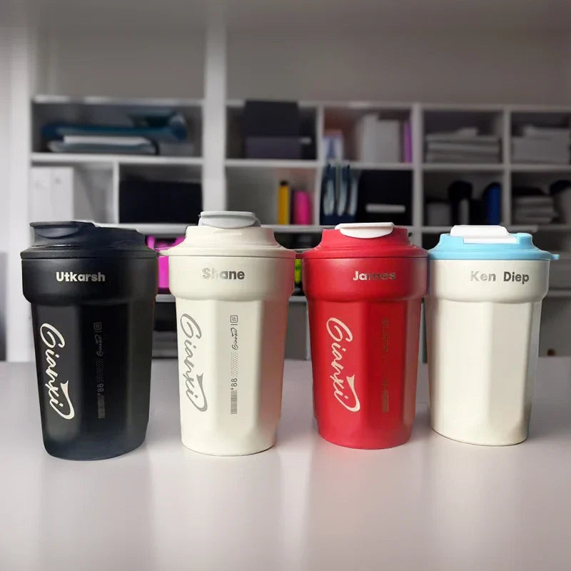 Afralia™ 400ML Coffee Thermos Bottle Leak-Proof Portable Mug.