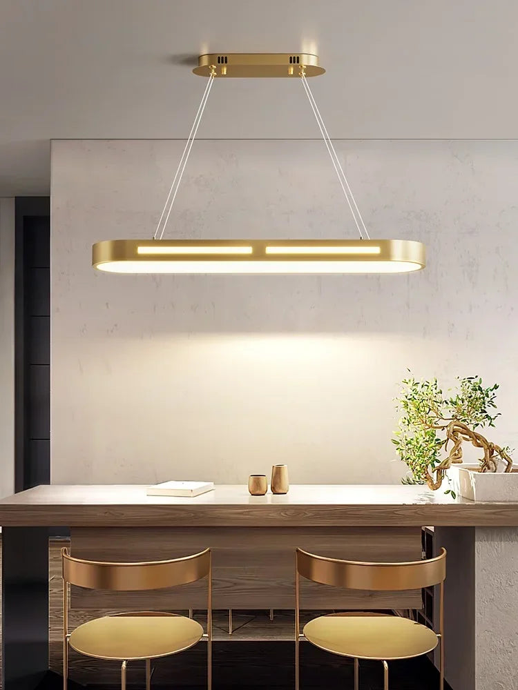 Afralia™ LED Office Chandelier: Modern Minimalist, Creative & Luxe Dining Room Lighting