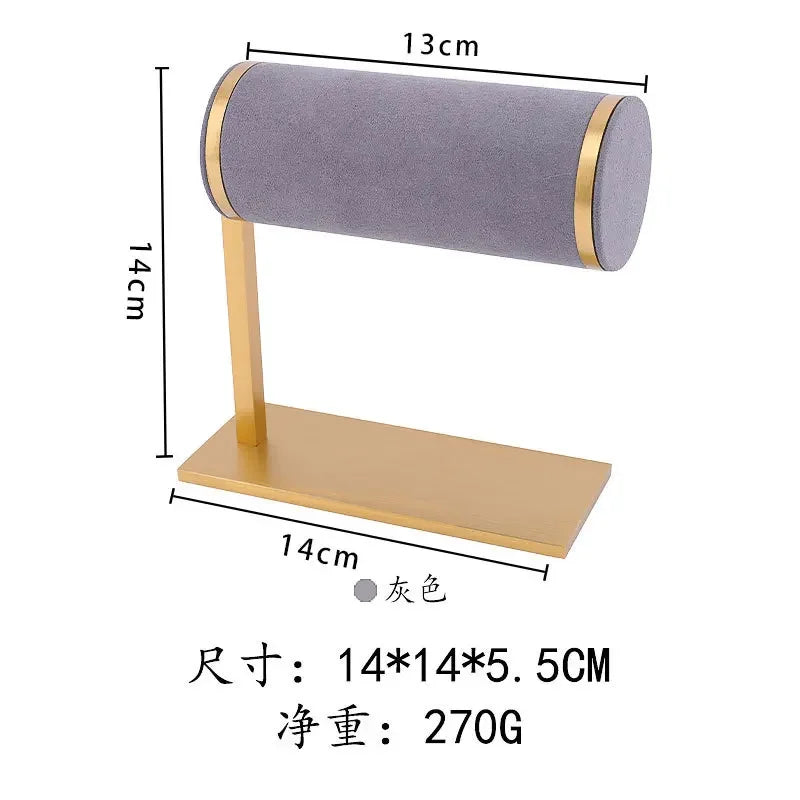 Afralia™ Velvet T-bar Bracelet Watch Organizer Display Stand