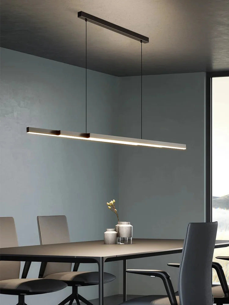 Afralia™ Multi Layer Strip Hanging Lamp: Modern Nordic Design for Indoor Dining and Bar Area
