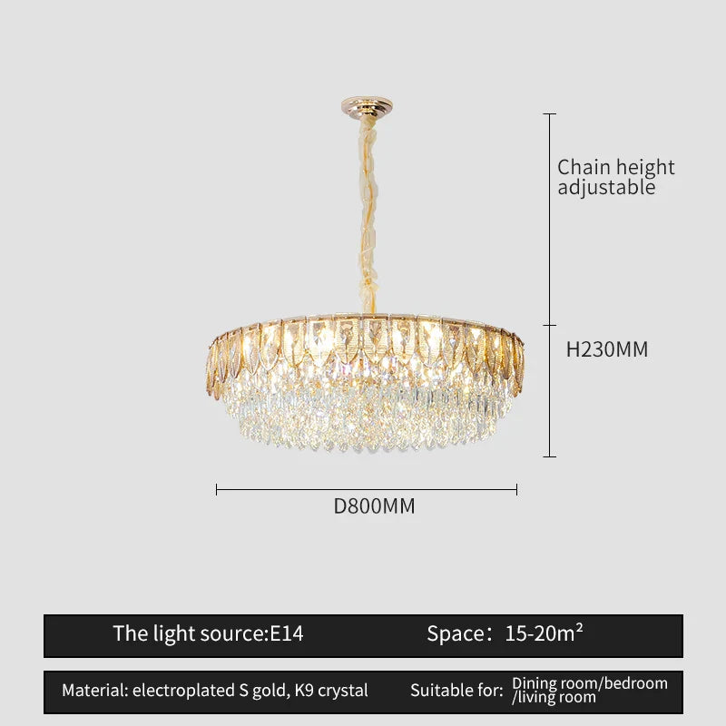 Afralia™ Crystal Chandelier: Modern Luxury Lighting for Home, Hotel, Restaurant