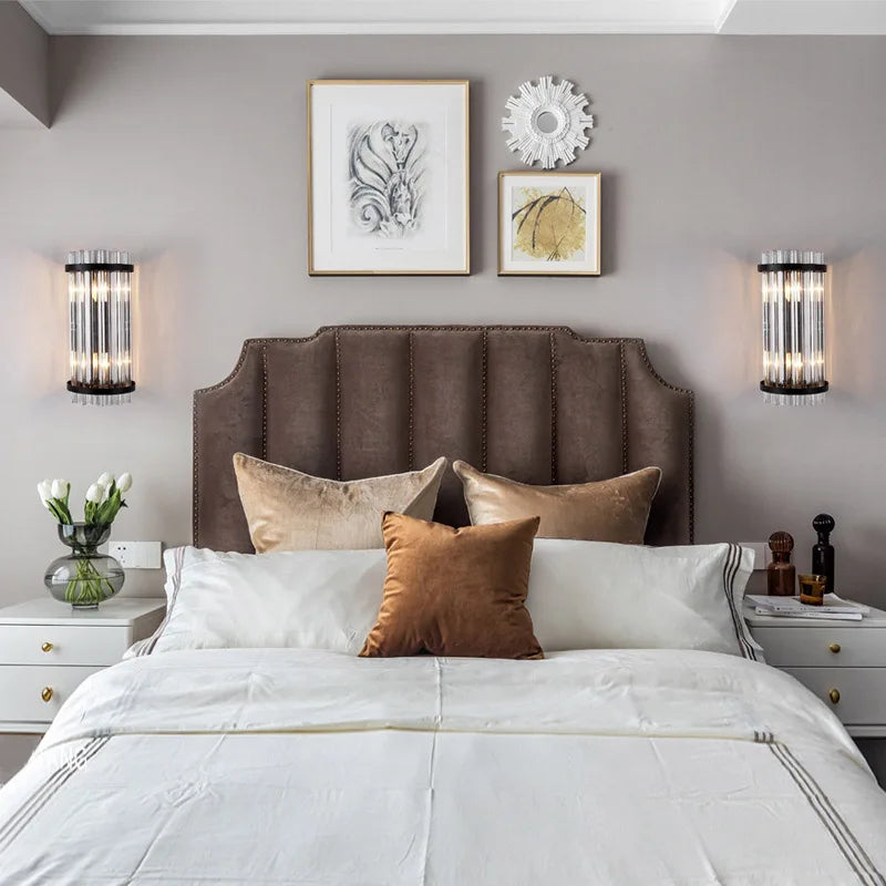 Afralia™ Crystal Luxury Wall Lamp for Modern Bedroom, Living Room, Staircase - LED Indoor Lighting