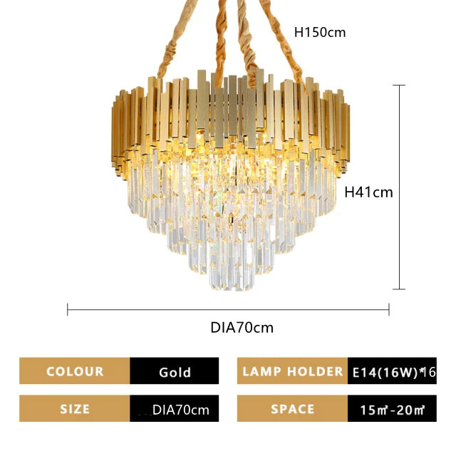 Afralia™ Crystal Pendant Chandelier for Modern Luxury Décor.