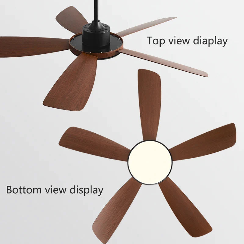 Afralia™ Modern DC Fan Light with Remote Control for Home and Restaurant