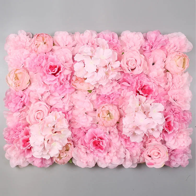 Afralia™ Silk Rose Flower Wall Decor Champagne Artificial Wedding Backdrop