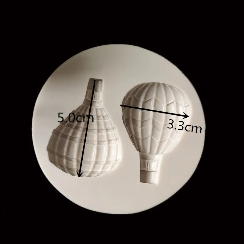 Hot Air Balloon Silicone Mold for Cake Decoration by Afralia™ - Chocolate Fudge Mold & Bakeware