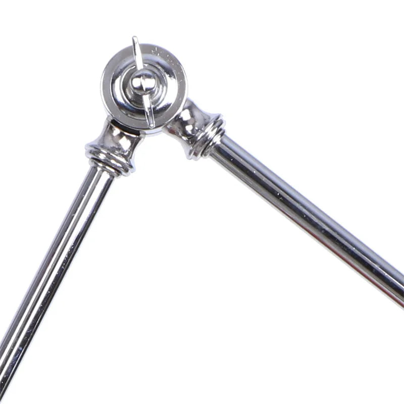 Afralia™ Silver Iron LED Swing Arm Wall Lights, Industrial Style, Plug-In, Stair & Bedside Lamp