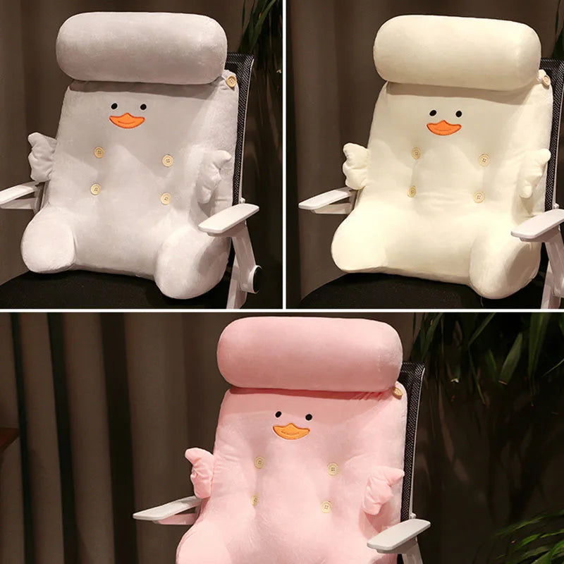 Afralia™ Dumb Duck Square Back Cushion: Comfortable Support for Cervical Spine