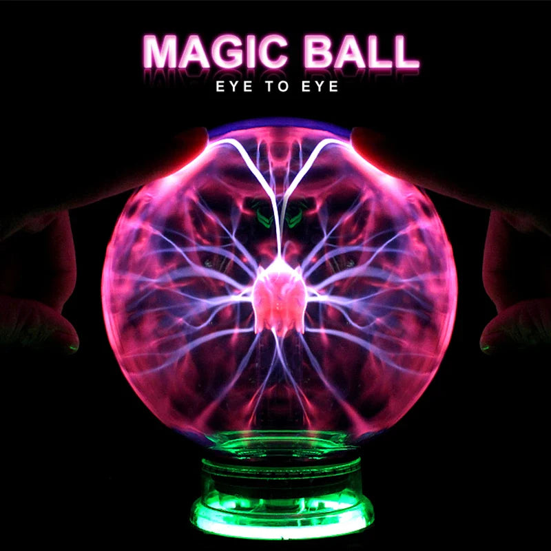 Afralia™ Magic Plasma Ball Light 3/4/5/6 Inch Night Light for Kids & Home Decor