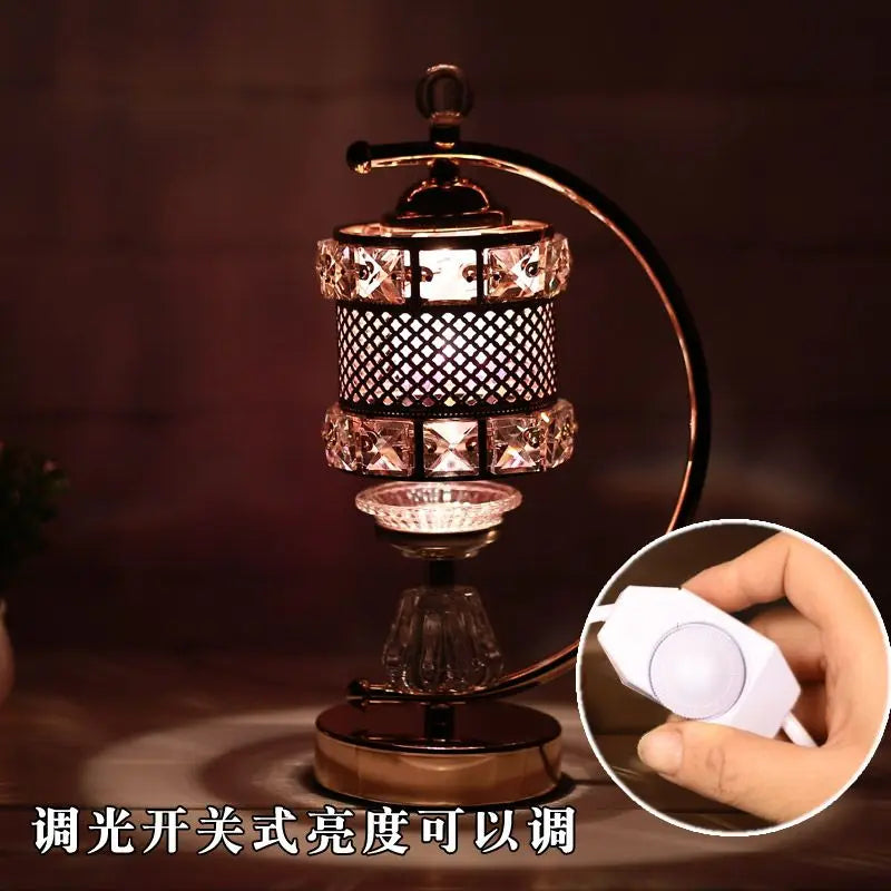 Afralia™ Retro Sleep Aromatherapy Essential Oil Lamp Home Bedroom Aroma Stove Plugin