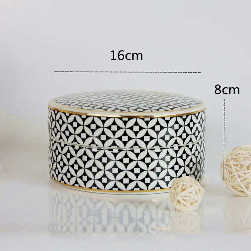 Afralia™ Handmade Ceramic Storage Jar with Lid for Tea, Spices, Home Decor